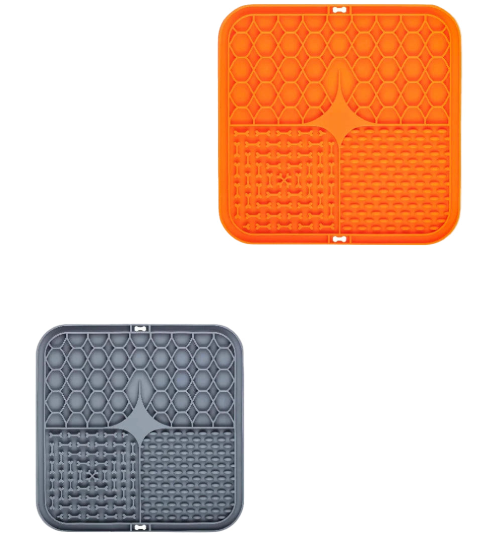Pet Lick Silicone Mat for Dogs Pet Slow Food Plate Dog Bathing Distraction Silicone Dog Sucker Food Training Dog Feeder Supplies