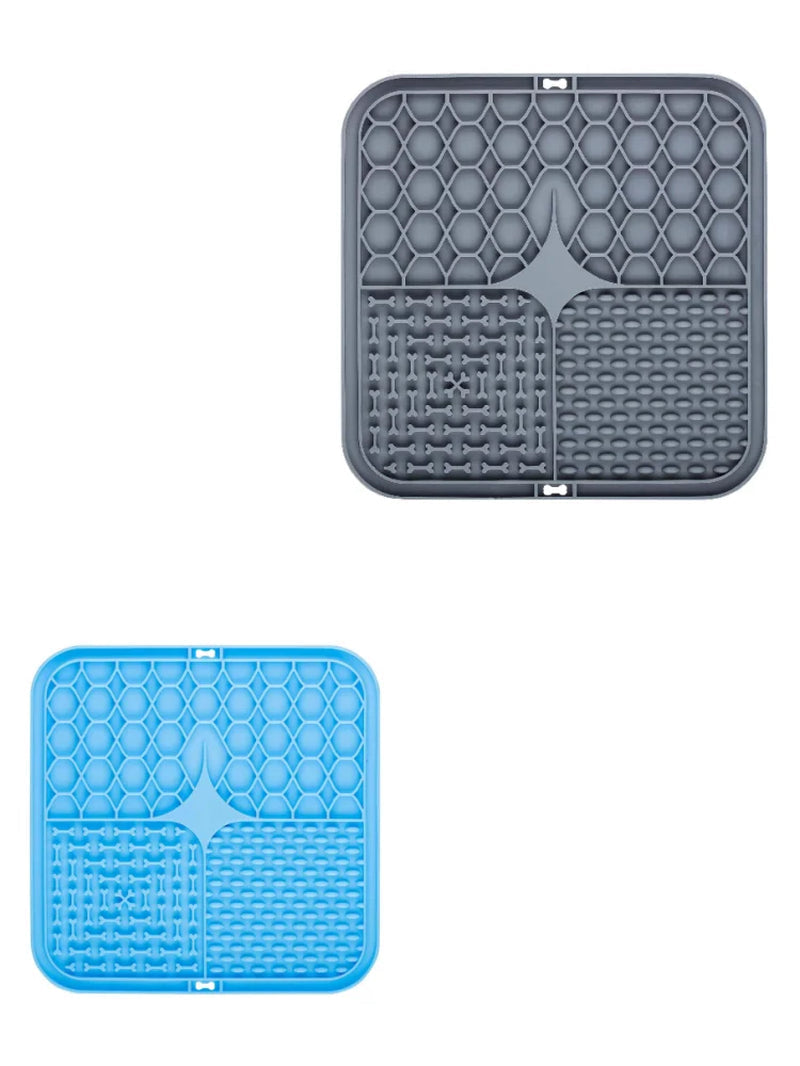 Pet Lick Silicone Mat for Dogs Pet Slow Food Plate Dog Bathing Distraction Silicone Dog Sucker Food Training Dog Feeder Supplies